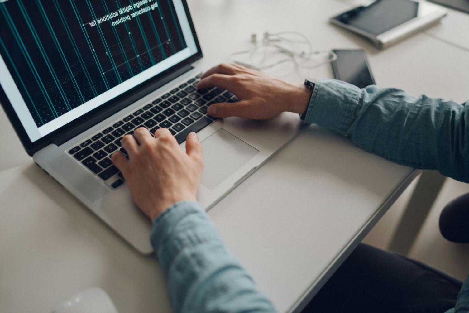 Students collaborating in modern learning environment